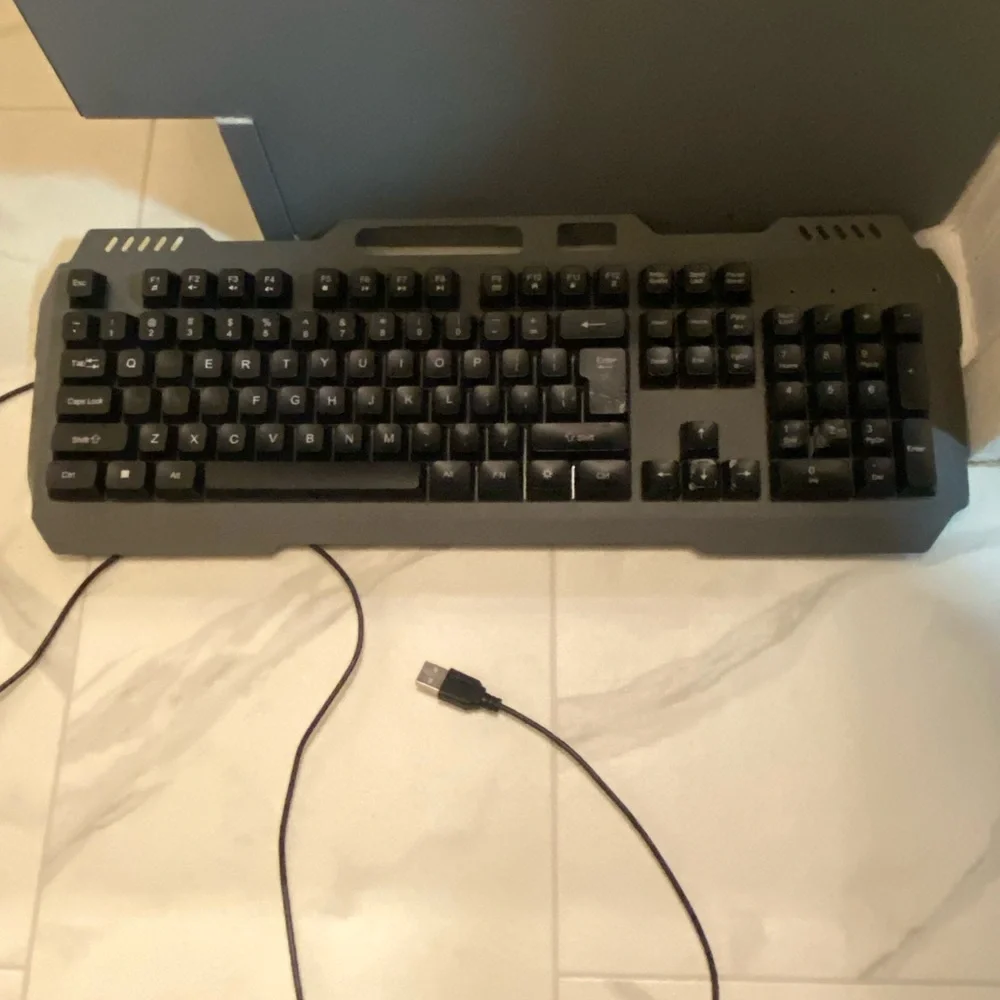 Wired Black Keyboard for Efficient Typing